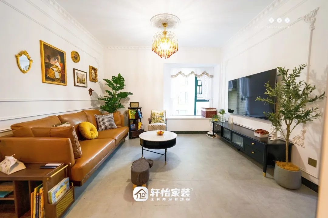 广州漾晴居90㎡3房2厅2卫法式风装修案例